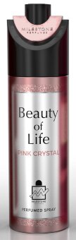MileStone Beauty Of Life Pink Crystal woman Парфюмированный Дезодорант-спрей 200мл MileStone Beauty Of Life Pink Crystal woman Парфюмированный Дезодорант-спрей 200мл