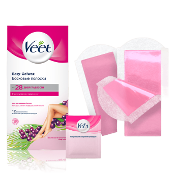 VEET полоски восковые для нормальной кожи №12 VEET полоски восковые для нормальной кожи №12